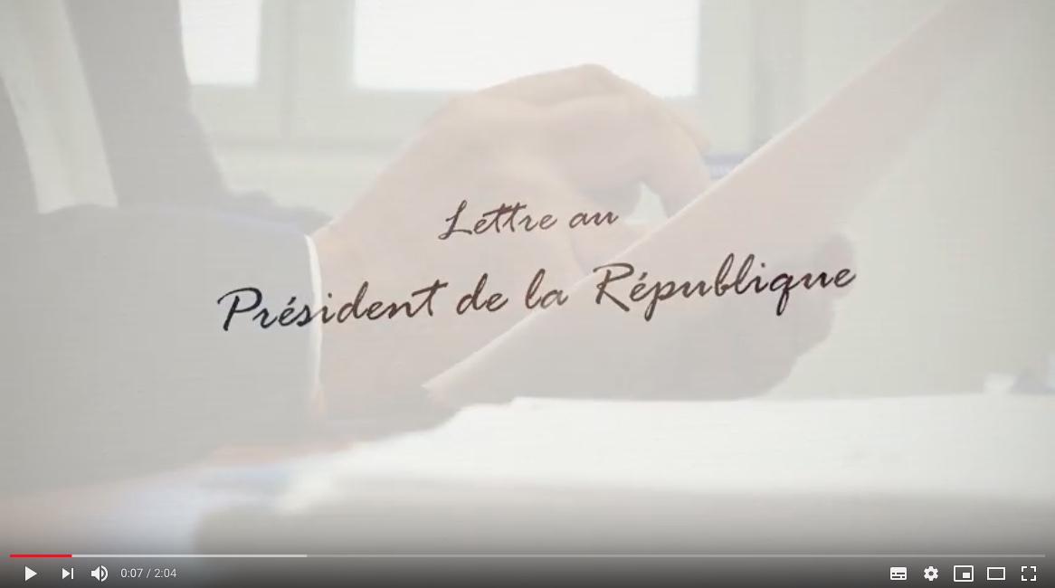 Lettre au Président de la République - YouTube (HTML - 198.6 ko)