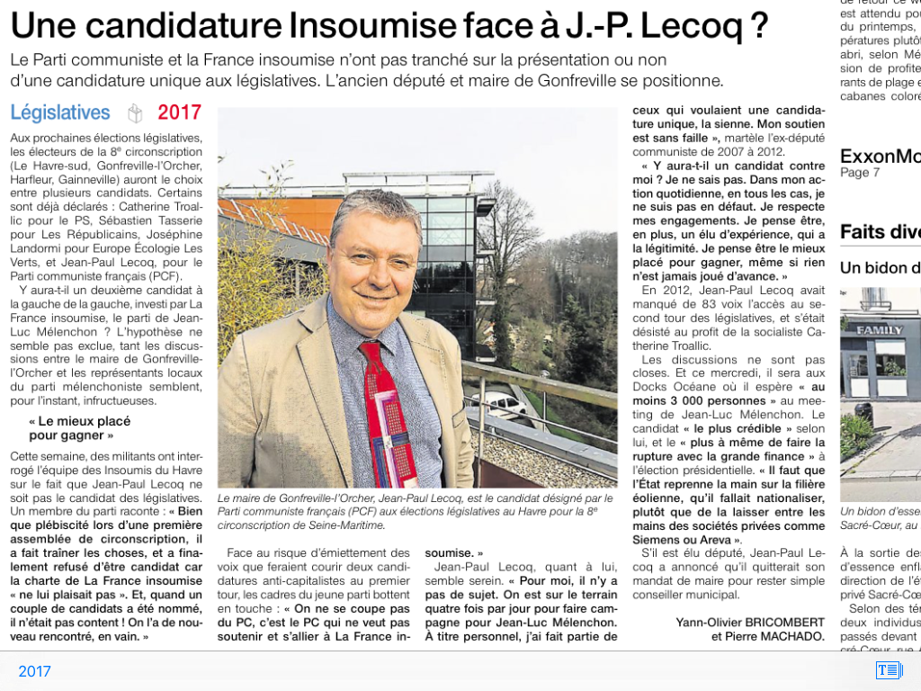 Ouest France - 25 mars 2017